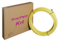TracPipe PLT kit conduit de gaz flexible en inox 22 mm (rouleau 15m) - jaune - avec tape silicone - prix par boîte