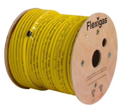 Flexigas PLT conduit de gaz flexible en inox 32 mm (rouleau 350m) - jaune - prix au mètre