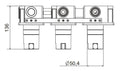 Procasa Vivo set à encastrer pour thermostat mural de douche