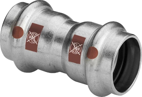Viega Temponox inox manchon FF 42 x 42 mm - Non compatible avec des installations d’eau potable