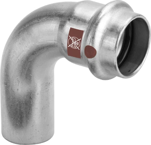 Viega Temponox inox coude coulissant 90° MF 35 x 35 mm - Non compatible avec des installations d’eau potable