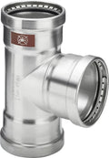 Viega Temponox XL inox Té reduit 90° FF 76,1 x 35 x 76,1 mm - Non compatible avec des installations d’eau potable