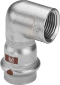 Viega Temponox inox coude de transition 90° FF 28 x 4/4 F - Non compatible avec des installations d’eau potable