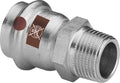 Viega Temponox inox raccord de transition MF 28 x 3/4 M - Non compatible avec des installations d’eau potable