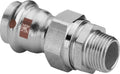 Viega Temponox inox raccord 3-pièces joint plat MF 42 x 6/4 M - Non compatible avec des installations d’eau potable