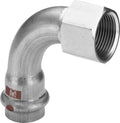 Viega Temponox inox courbe de transition 90° FF 28 x 4/4 F - Non compatible avec des installations d’eau potable