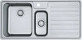 Franke Bell évier 1000 x 480 mm - 1 + 1/2 cuve - acier inoxydable - avec égouttoir droit