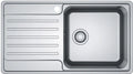 Franke Bell évier 860 x 480 mm - 1 cuve - acier inoxydable - avec égouttoir à gauche
