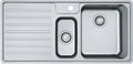 Franke Bell évier 1000 x 480 mm - 1 + 1/2 cuve - acier inoxydable - avec égouttoir à gauche