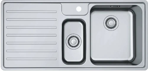 Franke Bell évier 1000 x 480 mm - 1 + 1/2 cuve - acier inoxydable - avec égouttoir à gauche