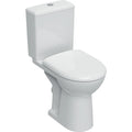 Geberit Selnova Comfort cuvette à poser rehaussée Rimfree PACK (cuvette H + réservoir + siège) sans bride - blanc