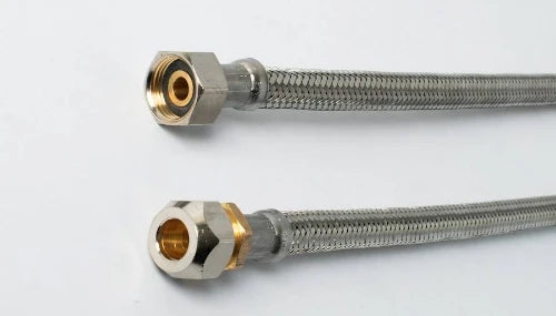 Fixaflex Superflex San inox flexible FF 10 x 3/8 F - 400 mm - avec joint intégré - Max 90° C