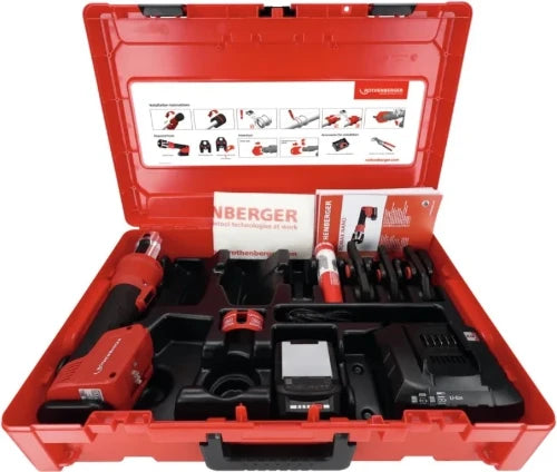 Rothenberger Romax Nano machine à sertir avec mâchoires iJaw SV 15-22-28 mm - pile 2Ah - avec coffre