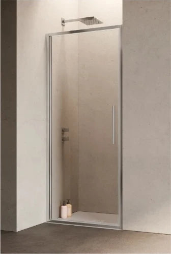 Samo Hexa porte pivotante 2000 x 900 mm (870-910 mm) - transparant - chromé