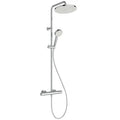 Ideal Standard CeraTherm T25 New EcoFlow système de douche - Chromé - douchette 2jet 100 mm 6 l/min - douchette de tête 260 mm 8 l/min - IdealFlex 1/2 x 1750 mm