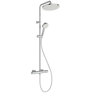 Ideal Standard CeraTherm T25 New EcoFlow système de douche - Chromé - douchette 2jet 100 mm 6 l/min - douchette de tête 260 mm 8 l/min - IdealFlex 1/2 x 1750 mm