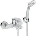 Ideal Standard Ceralife O mitigeur de baignoire - Chromé - avec douchette set 1jet 80 mm - Idealflex 1/2 x 1500 mm