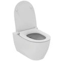 Ideal Standard I life O WC suspendu PACK Hydrotwist (WC suspendu avec abattant de WC sandwich avec fermeture amortie) sans rebord de chasse d’eau - blanc