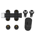 ProOne Radair bloc H thermostatisable équerre - 15 x 1/2" - noir mat
