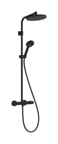 Hansgrohe Activera S Showerpipe 240 mm 1jet EcoSmart avec thermostat Ecostat Fine Varia - Matt Black