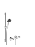 Hansgrohe Acitvera Select S système de douche apparent 95 mm 2jet EcoSmart avec thermostat Ecostat Fine et barre de douche 650 mm - chromé