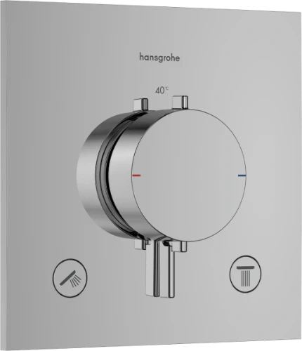 Hansgrohe Ecostat Comfort E thermostat à encastrer 2 systèmes - chromé