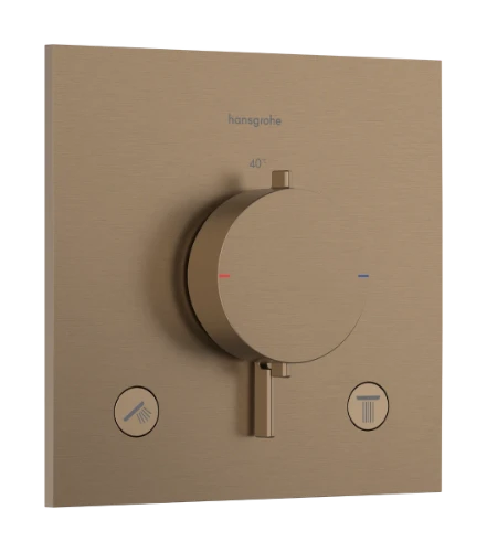 Hansgrohe Ecostat Comfort E thermostat à encastrer 2 systèmes - Brushed Bronze