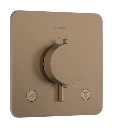 Hansgrohe Ecostat Comfort Q thermostat à encastrer 2 systèmes - Brushed Bronze