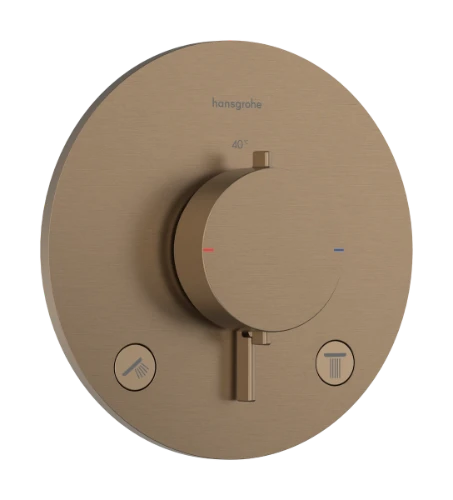 Hansgrohe Ecostat Comfort S thermostat à encastrer 2 systèmes - Brushed Bronze