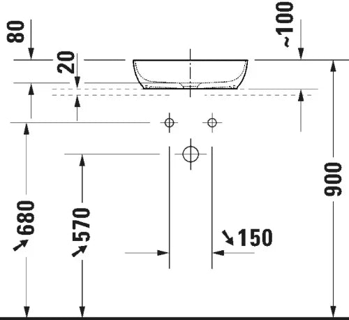 Duravit Sivida vasque à poser rond 400 mm - blanc satin mat - DuroCast Plus - sans trou de robinet - sans trop-plein