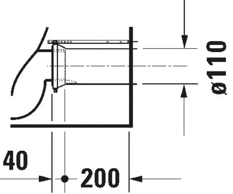 Duravit No.1 cuvette à poser sortie PK back-to-wall - blanc
