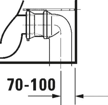 Duravit No.1 cuvette à poser sortie PK back-to-wall - blanc