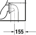 Duravit No.1 cuvette à poser sortie PK back-to-wall - blanc