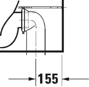 Duravit No.1 cuvette à poser sortie PK back-to-wall - blanc