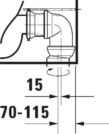 Duravit No.1 cuvette à poser sortie PK back-to-wall - blanc