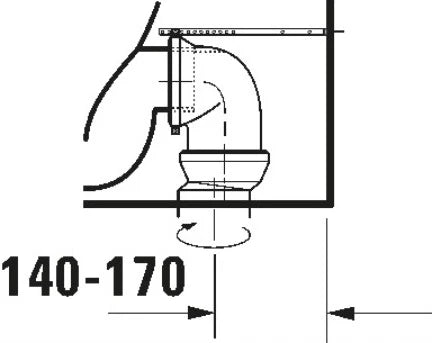 Duravit No.1 cuvette à poser sortie PK back-to-wall - blanc