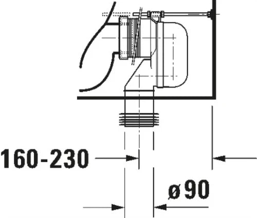 Duravit No.1 cuvette à poser sortie PK back-to-wall - blanc