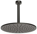 Gessi Emporio Shower douche de tête orientable anticalcaire avec bras au plafond. Black Metal Brossé PVD