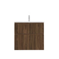 Procasa Klaire 65 - sous meuble lavabo avec 2 tirroirs 700 x 435 x 650 mm - découpe central - walnut