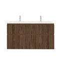 Procasa Klaire 65 - sous meuble lavabo avec 2 tirroirs 1200 x 435 x 650 mm - découpe double - walnut