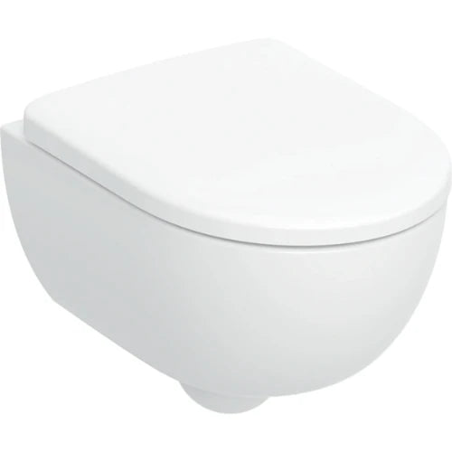 Geberit Renova compact WC suspendue PACK (WC suspendue - abbatant) Rimfree sans rebord - blanc