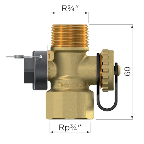 Flamco Flexcontrole set de raccordement pour vase d'expansion MF 3/4 x 3/4 - 10 bar