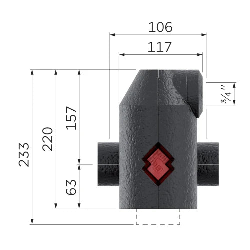 Flamco FlamcoVent EcoPlus séparateur d'air FF 4/4 x 4/4
