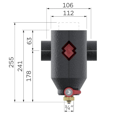 Flamco Clean Smart séparateur de boue Ecoplus FF 4/4 x 4/4