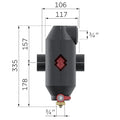 Flamco FlamcoVent Clean Ecoplus séparateur de boue+air FF 4/4 x 4/4