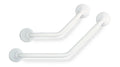 POIGNEE LINIDO 40 - 40 ! CM blanc acier gecoat forme-l 45°