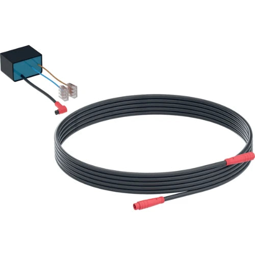 Set de bloc d'alimentation 230 V / 12 V / 50 Hz - avec câble d'alimentation électrique de 1,8 m - pour boîtier d'encastrement électrique