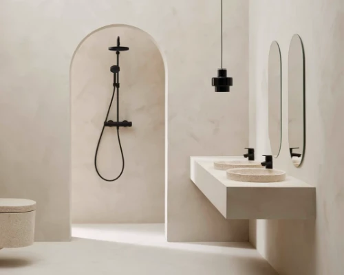 Hansa HansaMicra douche de pluie robinet noir mat (douchette 95mm - douche de tête 200mm)