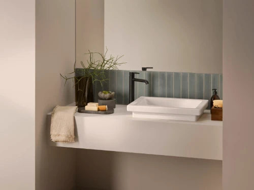 Hansa HansaVantis Style mitigeur lavabo rehaussé - noir mat