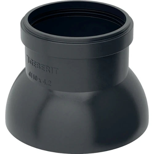 Collerette de protection pour colonne de ventilation Geberit PE - d 90mm - DN 90 - Noir